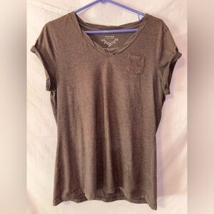 Sonoma Women's Short Sleeve Brown Tee